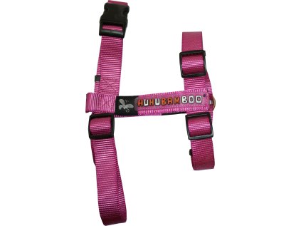 Postroj Huhubamboo tmavo ružový 2,5x55/85 cm