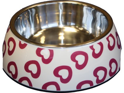 Miska Huhubamboo melamínová srdce L