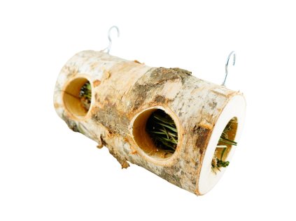 Hračka pre hlodavce drevený zavesený tunel 20cm