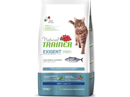 Natural Trainer Cat Exigent morská ryba 1,5 kg