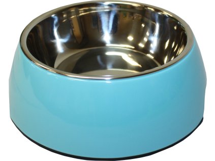 Miska Huhubamboo melamínová modrá L