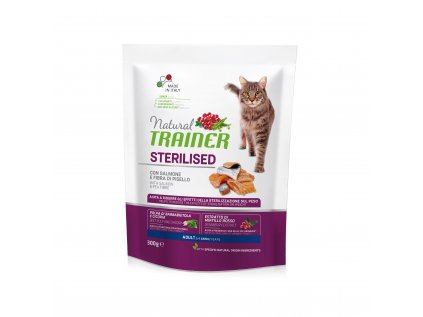 Natural Trainer Cat Sterilised losos 300 g