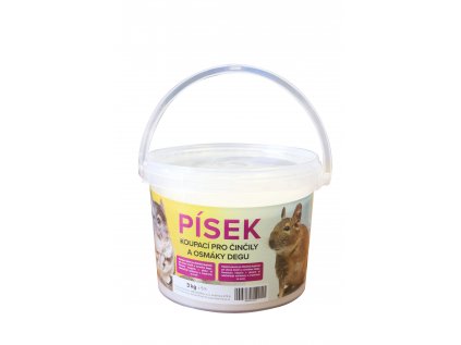 Písek pro činčily - kyblík 3kg