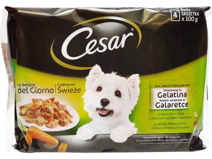 Cesar Selection kapsička v želé 4 x 100 g