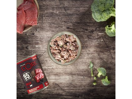 Welness Dog konzerva95% hovädzie s brokolicou 400g