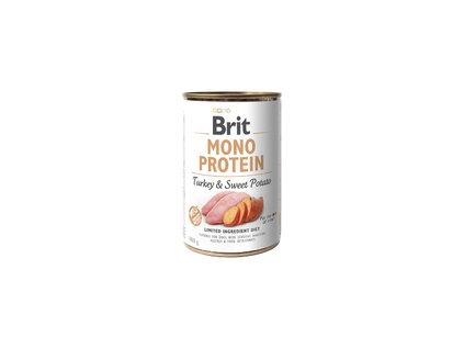 18360 konzerva brit mono protein turkey sweet potato 400g