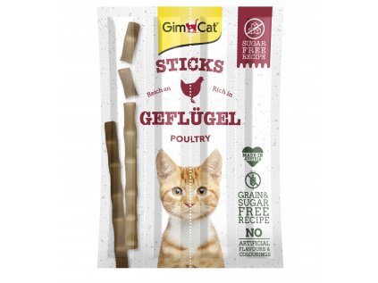 GimCat Sticks hydina + pečeň 4 ks