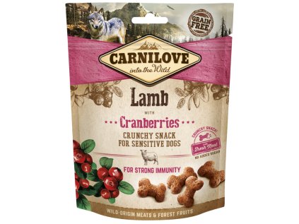 Carnilove Dog Crunchy Snack Lamb,Cranberries,meat 200g