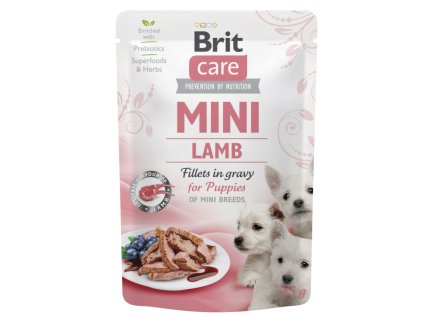 Kapsička Brit Care Mini Puppy Lamb – Fillets in Gravy 85 g