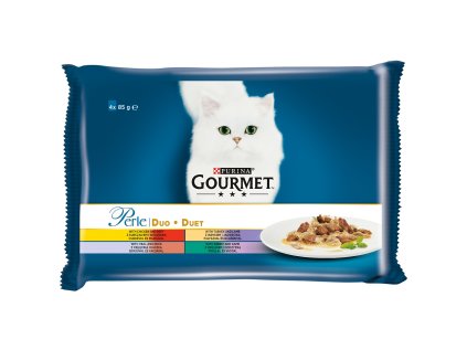 Kapsičky Gourmet Perle Duo Multipack Mäsové Duo 4 x 85g
