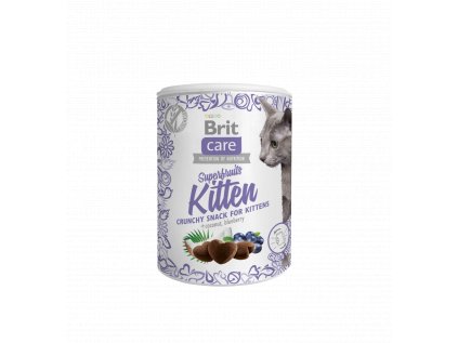 19554 brit care cat snack superfruits kitten 100g