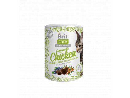 19557 brit care cat snack superfruits chicken 100g