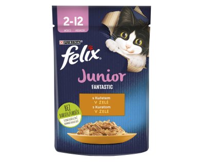 Kapsička Felix Fantastic Junior kura v zele 85 g