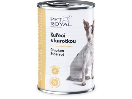 Konzerva Pet Royal Kuracia s karotkou 400g