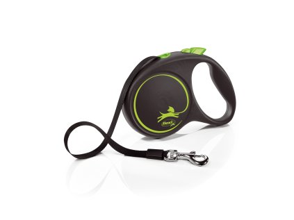 Flexi Black Design L páska 5m/50 kg zelená