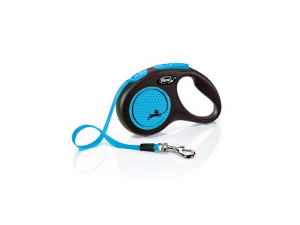 Flexi New Neon S páska 5m/15 kg modré