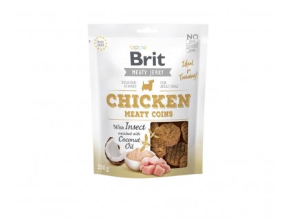 Brit Jerky Chicken with Insect Meaty Coins 200 g