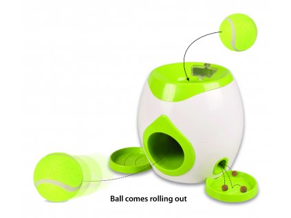 Flamingo interaktívna hračka pre psa + tenisová loptička 18 cm