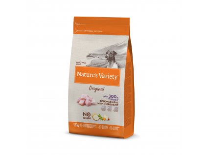 Nature's Variety mini adult dog s morkou 1,5 kg