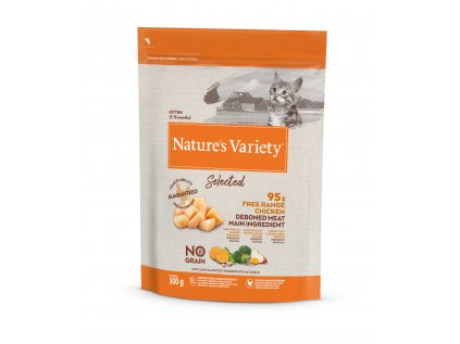 Nature's Variety selected kitten s kuracím 300 g