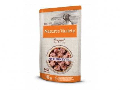 Kapsička Nature variety original pre malé psy s morčacím mäsom 150 g