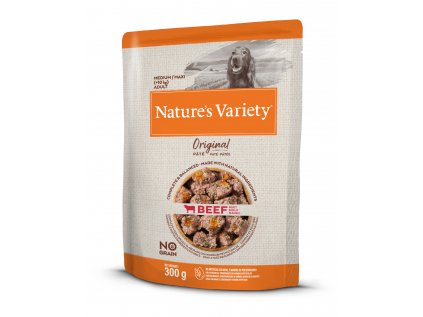 kapsička Nature variety original pre stredné psy s hovädzím mäsom 300 g