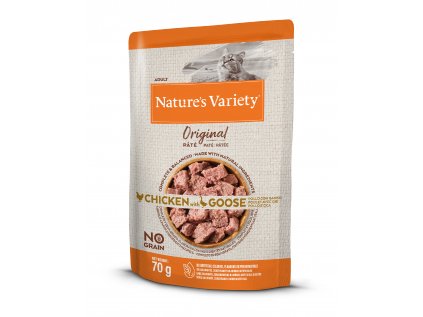 Kapsička Nature variety original s kuracím a husím mäsom 70 g