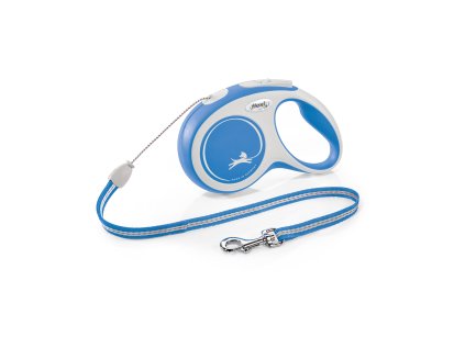Flexi New Comfort S lanko 8 m/12 kg modré