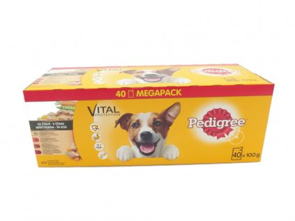 Pedigree kapsička mixovaný výber so zeleninou v šťave 40pack