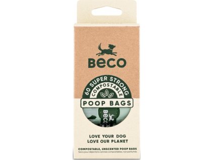 BecoBags, EKO sáčky, 60ks (4 rolky po 15ks)- Kompostovatelné