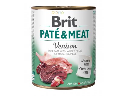 konzerva Brit Pate & Meat Venison 800 g