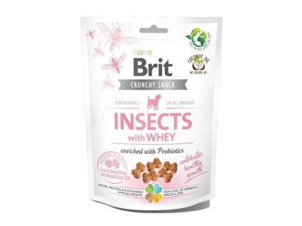 brit care dog crunchy cracker s hmyzom srvatkou a probiotikami 200 g