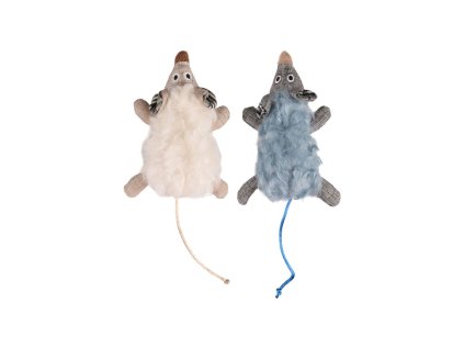 Flamingo hračka myš s catnipom modrá 19,5 cm