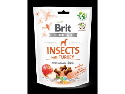 Brit Care Dog Crunchy Cracker s hmyzom, morkou a jablkami 200 g