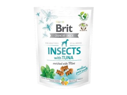 brit care dog crunchy cracker s hmyzom tuniakom a matou 200 g