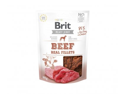 Brit Jerky Beef Fillets 80 g