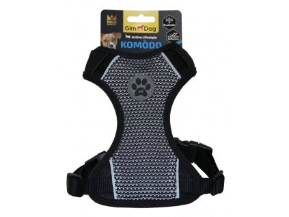 Postroj Gimborn Komodo XL 78-100 cm čierny