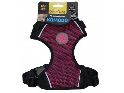 Postroj Gimborn Komodo XL 78-100cm vínová