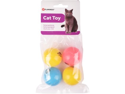 Hračka Flamingo loptičky PingPong 4cm 4ks