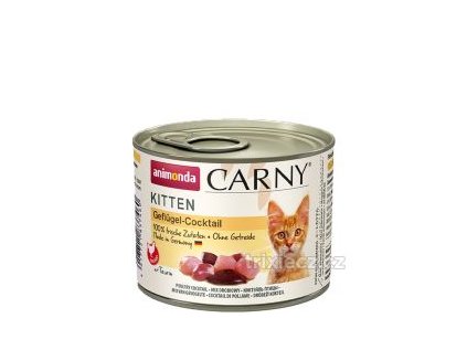 Konzerva Animonda Carny kitten hydinový koktail 200 g