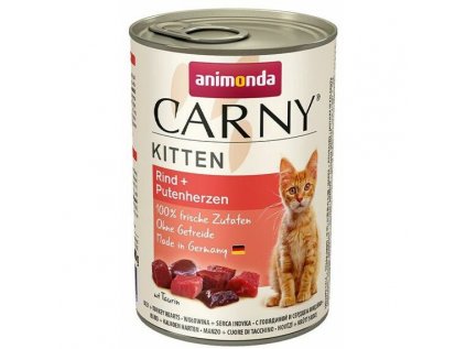 ANIMONDA konzerva CARNY Kitten - hovädzie, morčacie srdce 400 g