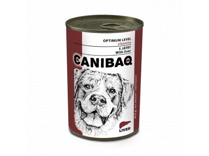 CANIBAQ Classic konzerva pes - pečeň 10 x 415 g
