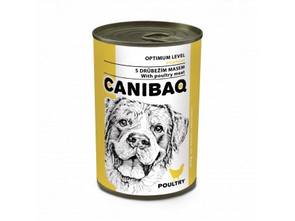 CANIBAQ Classic konzerva pes - hydina 10 x 415 g