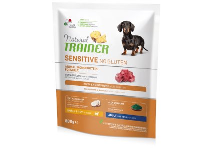 Natural Trainer Sensitive No Glutén Adult Mini jahňa a ryža 800 g