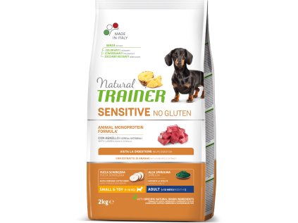 Natural Trainer Sensitive No glutén Adult Mini jahňacie 2kg