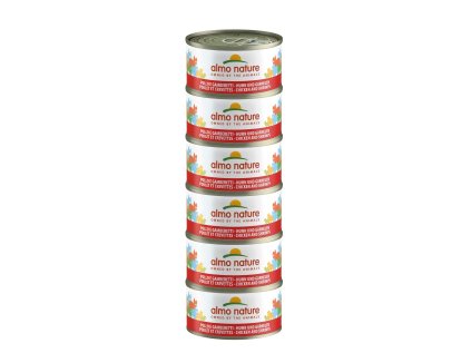Almo Nature HFC Natural Light Meal Cat Megapack tuniak a krevety 4x50g