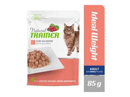 Kapsička Natural Trainer Cat IDEAL WEIGHT losos 85 g.