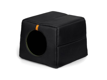 Rexproduct Pelech a búda 2v1 Up and Down Black (kruhový vchod) XL