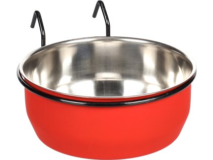 FLAMINGO miska pre hlodavcov AVARO HOOK 15cm červená /černá 880ml