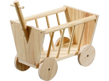 FLAMINGO doplnok pre hlodavcov vozík NATURE WOOD MANGER HANDCART 29cm